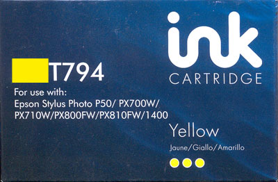 ink Yellow compatible printer Epson stylus photo 1400 T0794