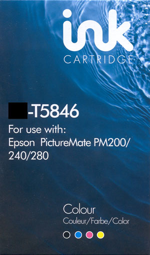 colour ink cartridge Epson Picturemate 200 280 T5846 compatible